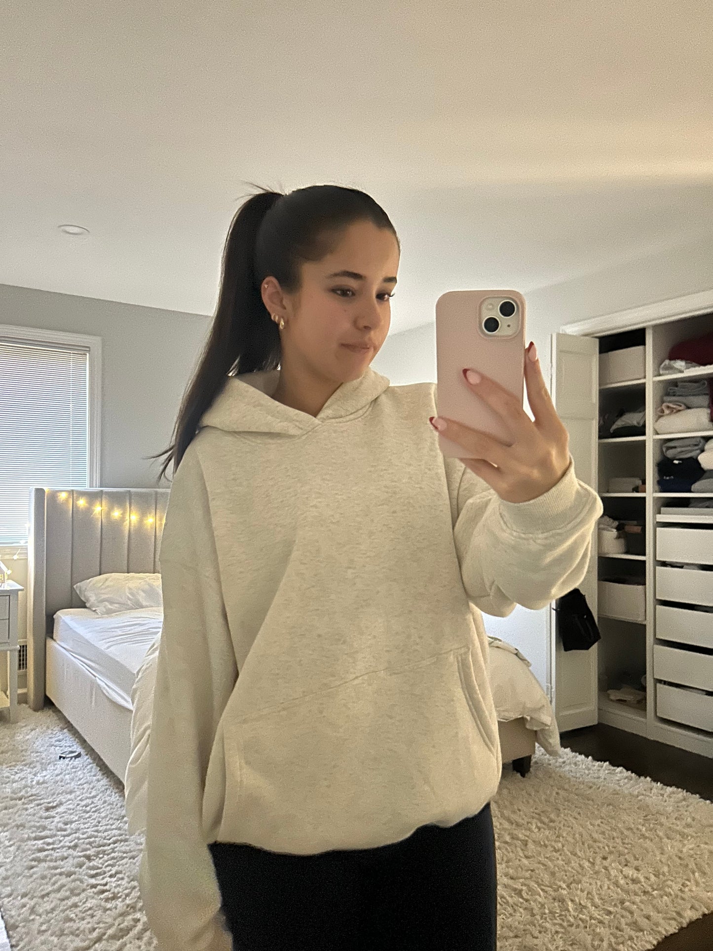 He Left the 99 for Me Ash Grey Hoodie