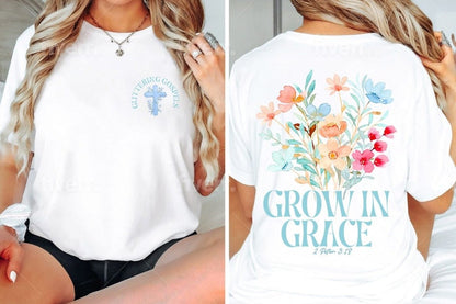 Navy Blue "Grow in Grace" Crewneck